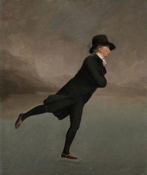 Reverend Robert Walker (1755-1808) Skating on Duddingston Lock, 1795. Sir Henry Raeburn. National Galleries Scotland